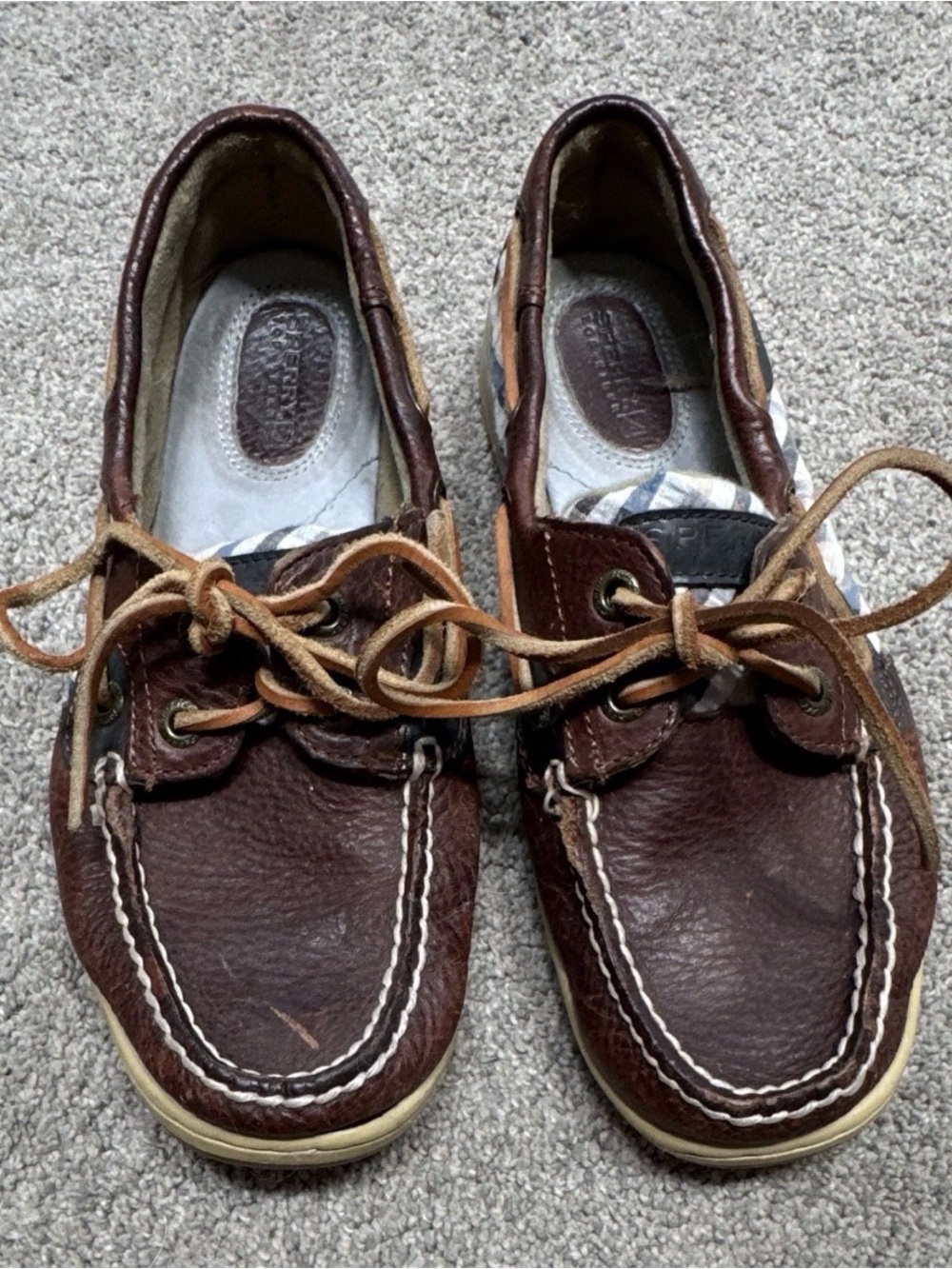 Sperry Brown Leather Boat Shoes
